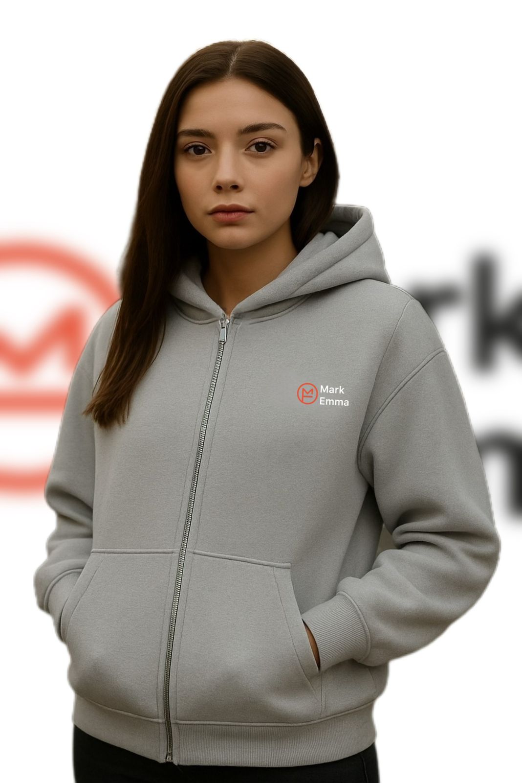 Zip-Up Hoodie - Iron Gray